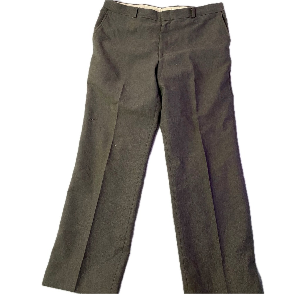 Dress Pants Mens‎ 38x30 Gray Vintage Straight Leg Made in USA
